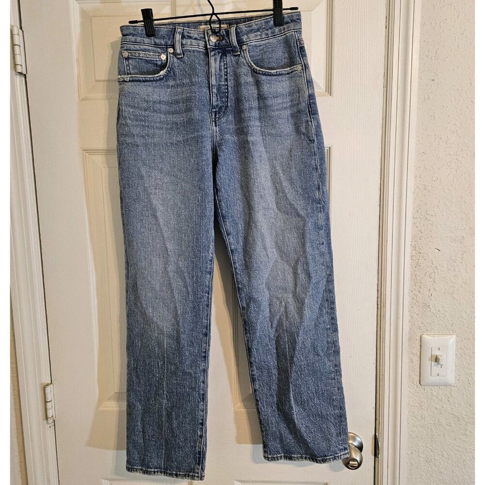 Madewell The Petite Curvy '90s Straight Jean 27p Medium Wash